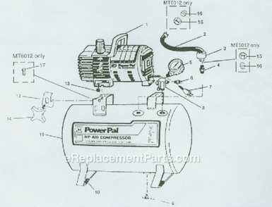 Part Location Diagram of CV219801AV Campbell Hausfeld Manifold W/ Safety Valve